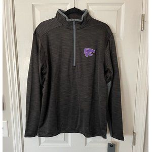 NWT J. America NCAA Kansas State Wildcats 1/2 Zip Pullover - Medium